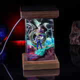 Muto Yugi Dark Magician Yu Gi Oh Epoxy Resin Lamp, Night Light