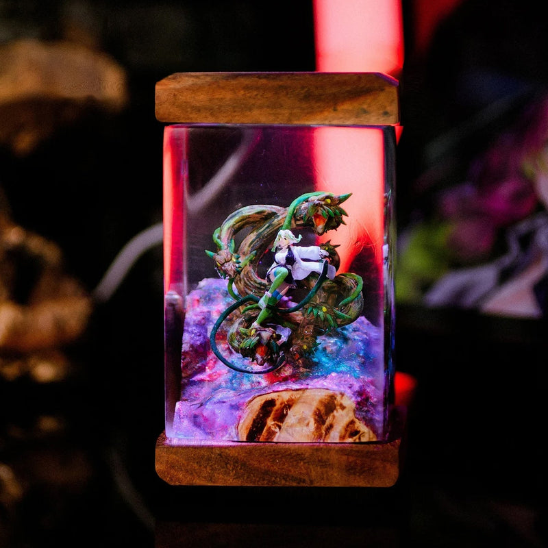 Demon Slayer Kanroji Mitsuri Epoxy Resin Lamp, Night Light