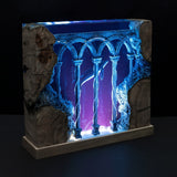 Humpback Whales In Ancient Ruins - High Quality Epoxy Resin Lamp