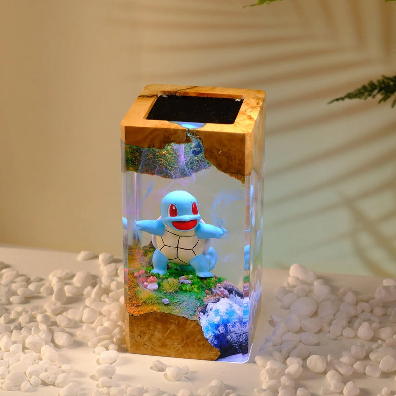 Pokemon Squirtle Epoxy Resin Lamp, Night Light