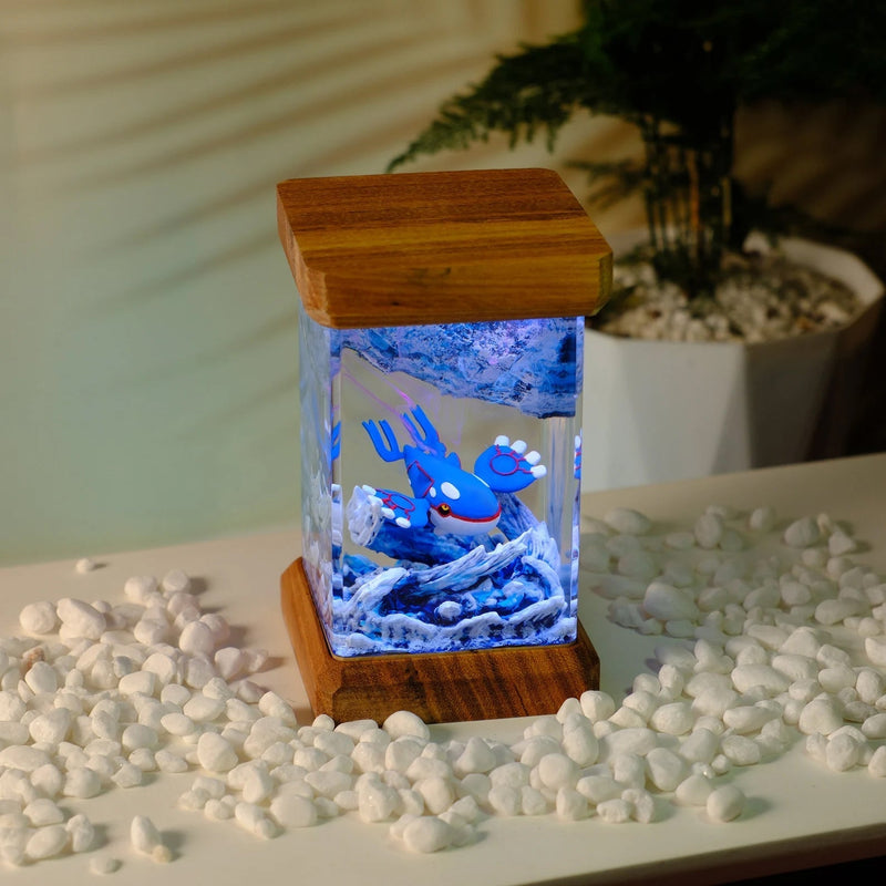 Pokemon Kyogre Epoxy Resin Lamp, Night Light