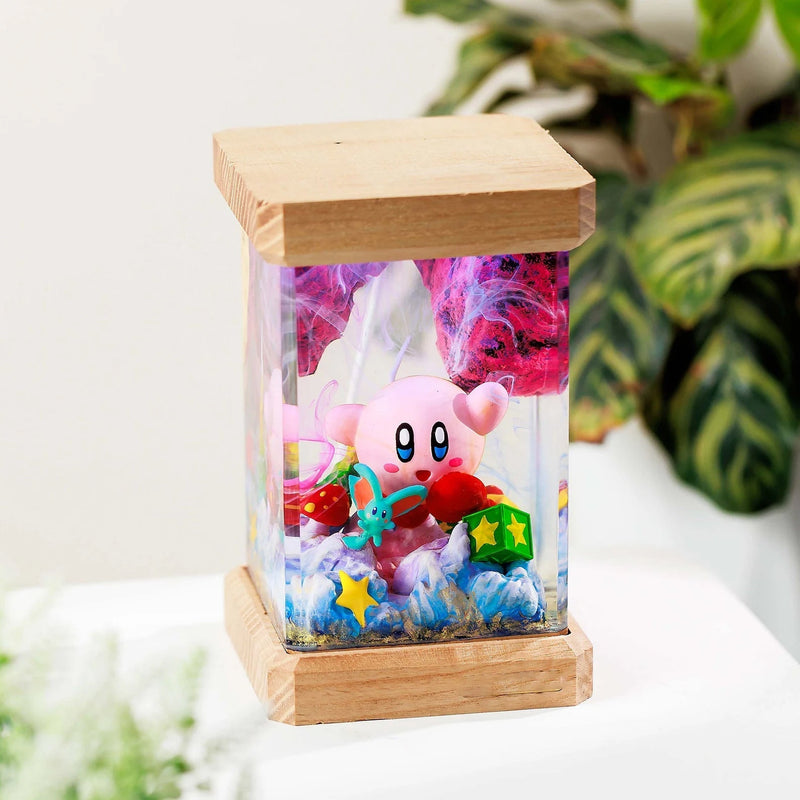 Kirby Star Epoxy Resin Lamp, Night Light