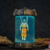 Dragon Ball Goku Super Saiyan Healing Chamber Incubator Epoxy Resin Lamp, Night Light, Wireless Lights