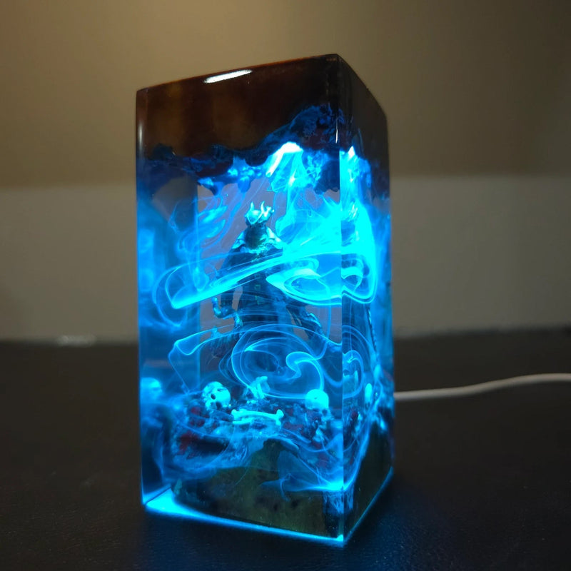 Bloodborne The Hunter Epoxy Resin Lamp, Night Light