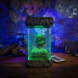 Predator Bust Alien Space Monster Diorama Epoxy Resin Lamp, Night Light, Wireless Lights