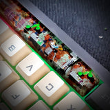 Rick and Morty Spacebar Artisan Keycaps Epoxy Resin