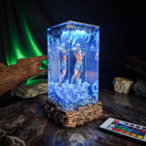 Mythology Poseidon Diorama Epoxy Resin Lamp, Night Light, Wireless Lights