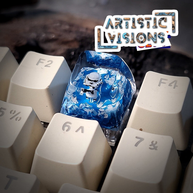 Star Wars Baby YD Darth Vader Stormtrooper Artisan Keycaps Epoxy Resin