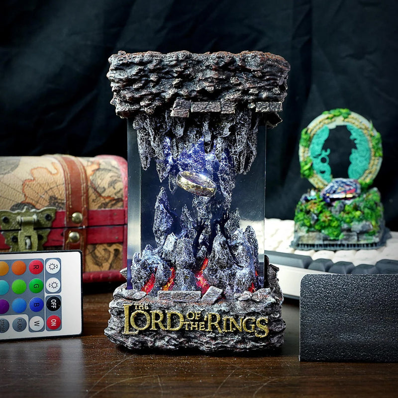 LOTR Lord Of Rings Gates of Argonath Diorama Epoxy Resin Lamp, Night Light, Wireless Lights