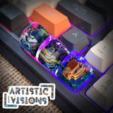 Totoro Spacebar Artisan Keycaps Epoxy Resin