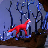 Winter Fox - Epoxy Resin Lamp, Night Light