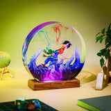 Dragon Ball Goku and Demon Piccolo Epoxy Resin Lamp, Night Light