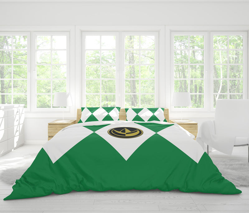 Green Ranger Mighty Morphin Power Rangers Bedding Set