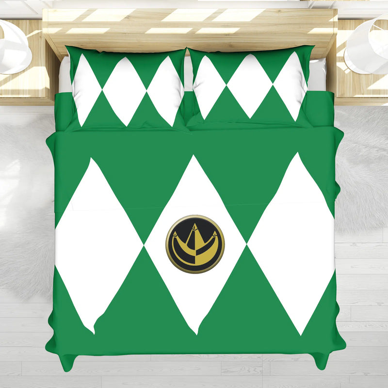 Green Ranger Mighty Morphin Power Rangers Bedding Set