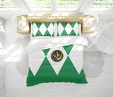 Green Ranger Mighty Morphin Power Rangers Bedding Set