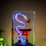 Haku and Kiki Ghibli Spirited Away Epoxy Resin Lamp, Night Light