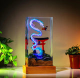 Haku and Kiki Ghibli Spirited Away Epoxy Resin Lamp, Night Light