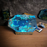 Oean Undersea Nemo Fish Turtles Coral Epoxy Resin Lamp, Night Light, Wireless Lights