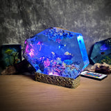 Oean Undersea Nemo Fish Turtles Coral Epoxy Resin Lamp, Night Light, Wireless Lights