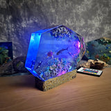 Oean Undersea Divers Orca Turtle Whale Shark Coral Epoxy Resin Lamp, Night Light, Wireless Lights