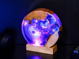 Universe Astronaut Black Hole Diorama Epoxy Resin Lamp, Night Light