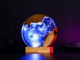 Universe Astronaut Black Hole Diorama Epoxy Resin Lamp, Night Light