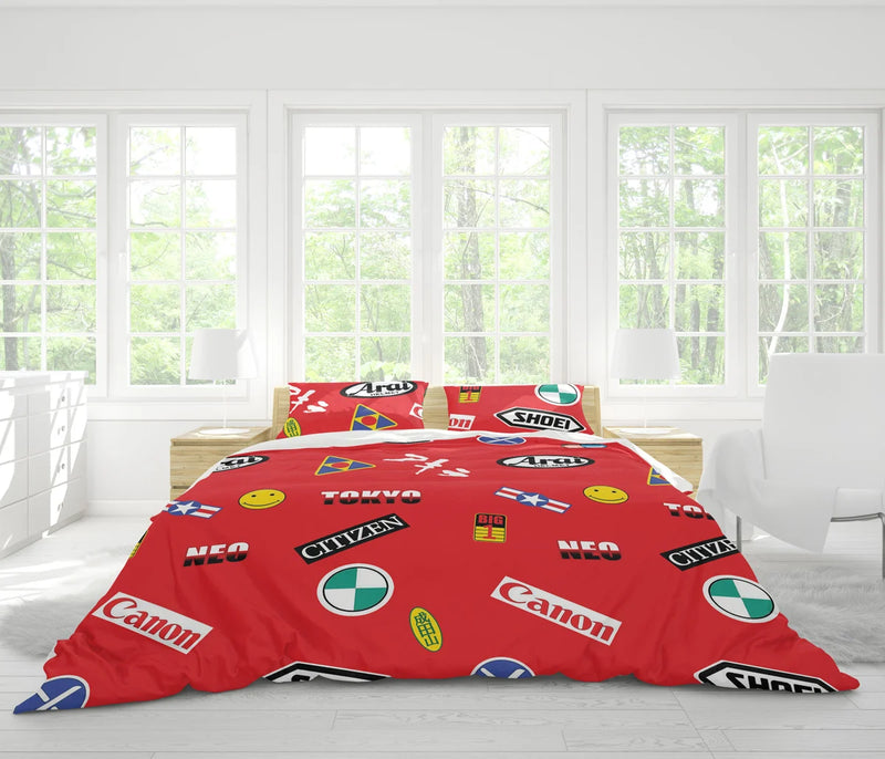 Kaneda Bike Decals Akira Bedding Set