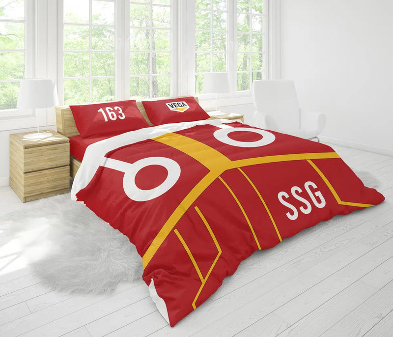 Luffy Egghead Outfit Pattern One Piece Bedding Set