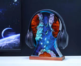 Penguin Headphone Stand Epoxy Resin Lamp, Night Light