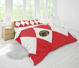 Red Ranger Mighty Morphin Power Rangers Bedding Set