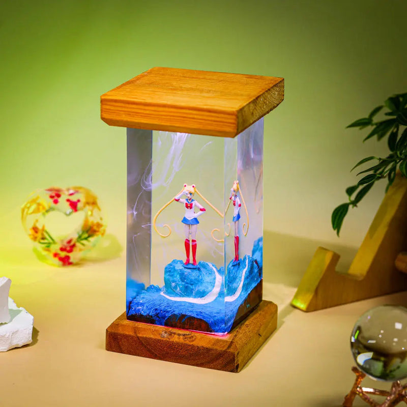 Usagi Sailor Moon Epoxy Resin Lamp, Night Light