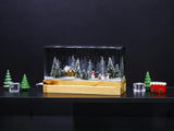 Snowman Winter House Epoxy Resin Lamp, Night Light