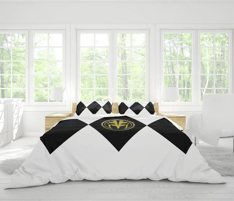 White Ranger Mighty Morphin Power Rangers Bedding Set