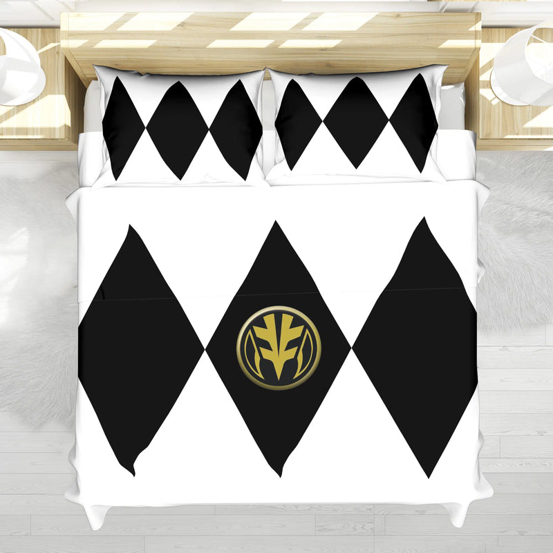 White Ranger Mighty Morphin Power Rangers Bedding Set