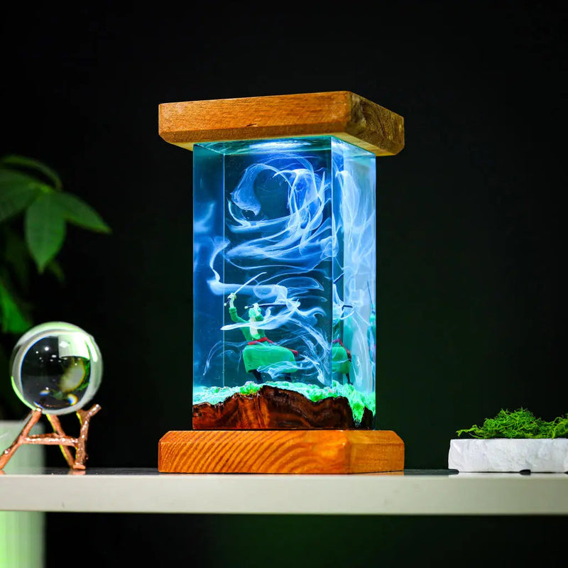 Roronoa Zoro One Piece Epoxy Resin Lamp, Night Light