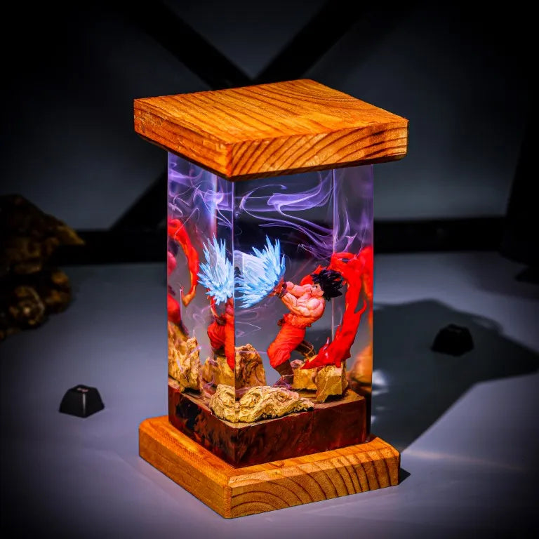 Dragon Ball Goku Epoxy Resin Lamp, Night Light