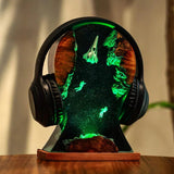 Universe Astronaut Spaceship Headphone Stand Epoxy Resin Lamp, Night Light