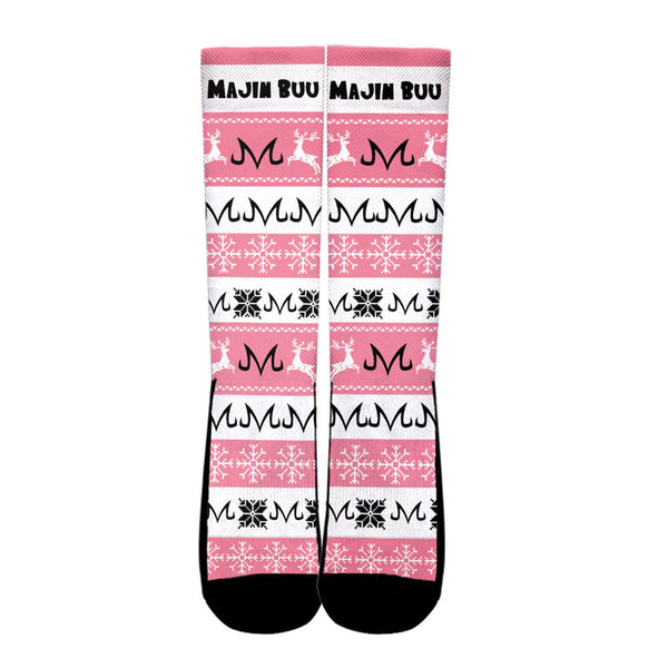 Majin Buu Symbol Christmas Ugly Socks