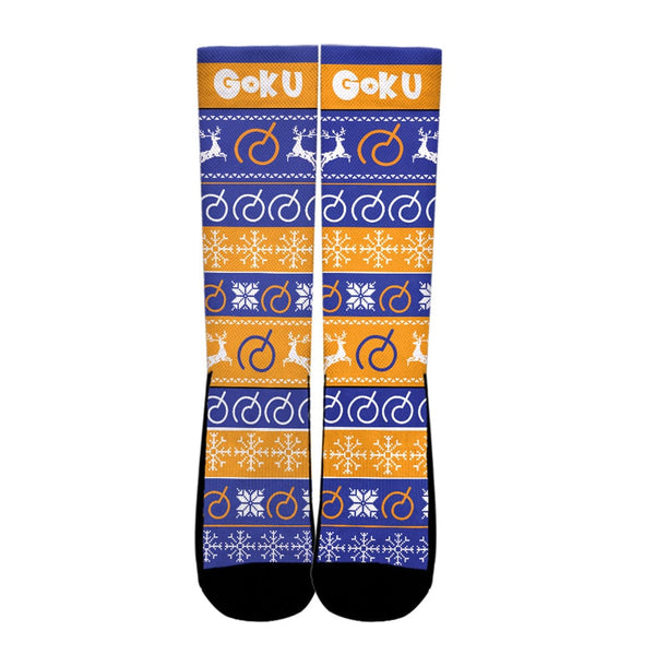 Goku Whis Christmas Ugly Socks