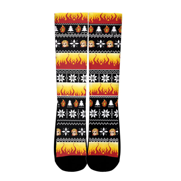 Kyojuro Rengoku Christmas Ugly Socks