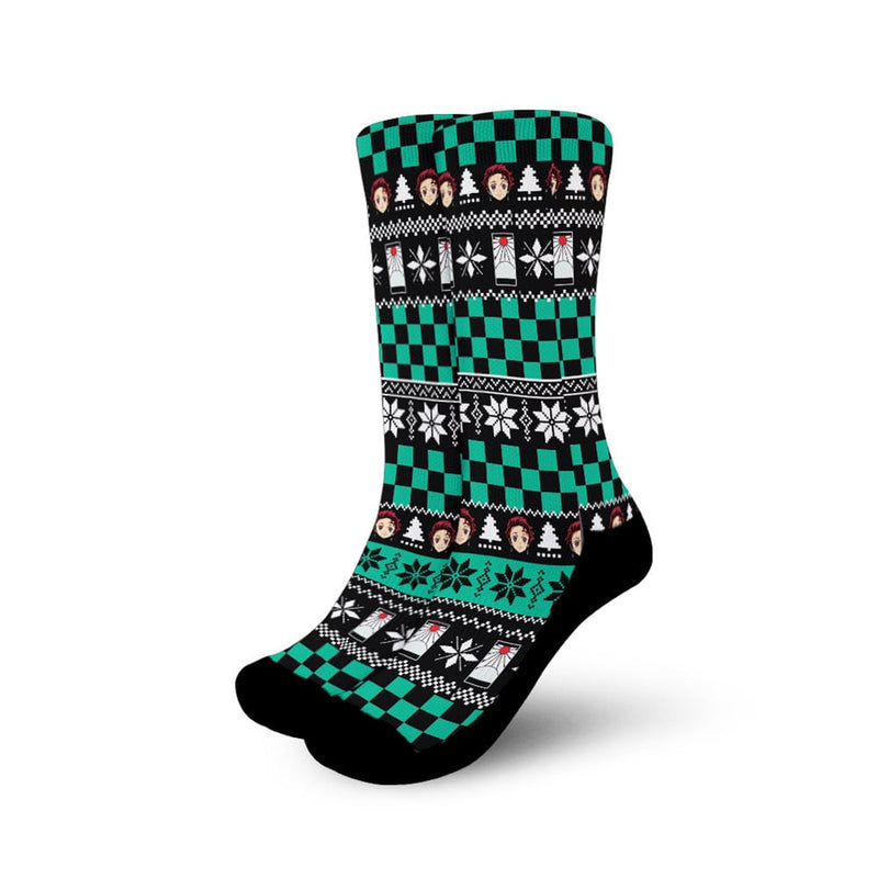 Tanjiro Christmas Ugly Socks