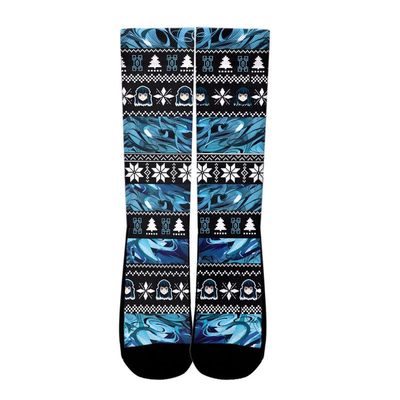 Muichiro Tokito Christmas Ugly Socks