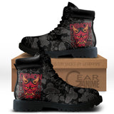 Japan Demon Oni Mask Boots Anime Custom Shoes