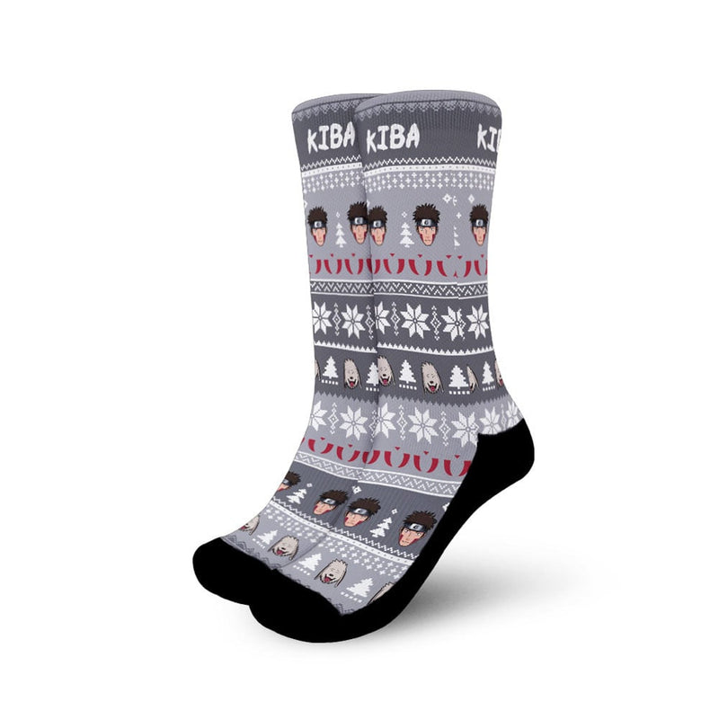 Kiba Inuzuka Christmas Ugly Socks