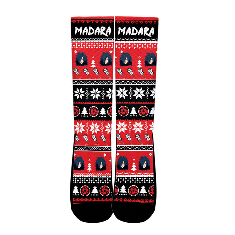 Madara Uchiha Christmas Ugly Socks