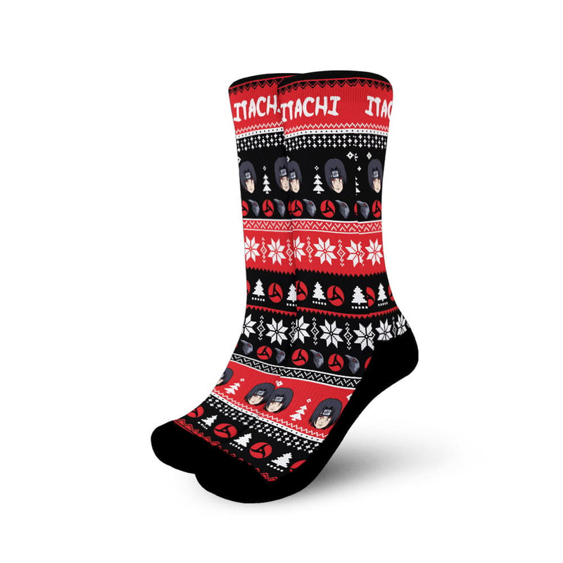 Itachi Uchiha Christmas Ugly Socks