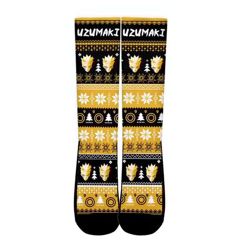 Nrt Uzumaki Bijuu Christmas Ugly Socks