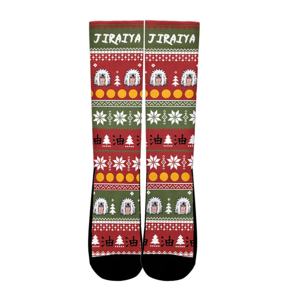 Jiraiya Christmas Ugly Socks