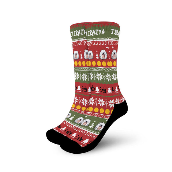 Jiraiya Christmas Ugly Socks