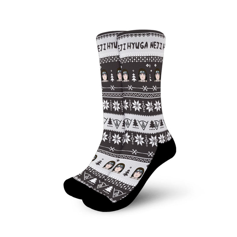 Neji Hyuga Christmas Ugly Socks